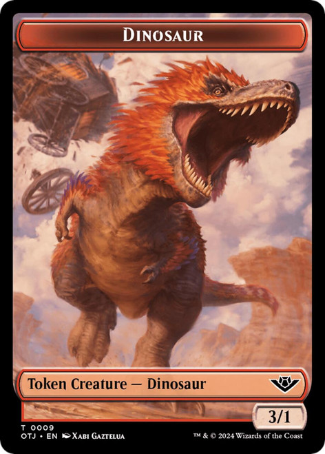 Outlaws of Thunder Junction - Dinosaur Token